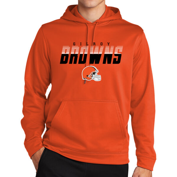 Gilroy Browns Sport Wick Fleece Hooded Pullover  Thumbnail