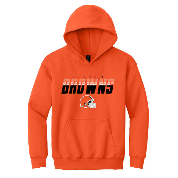 Gilroy Browns Youth Heavy Blend Hooded Sweatshirt Thumbnail